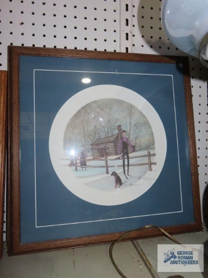 P. Buckley Moss The Old Log Cabin print 891/1000
