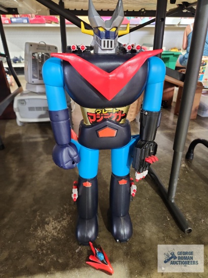 1970's Mattel Shogun Warriors great jumbo Mazinga action figurine. Approximately 24"tall. Missing