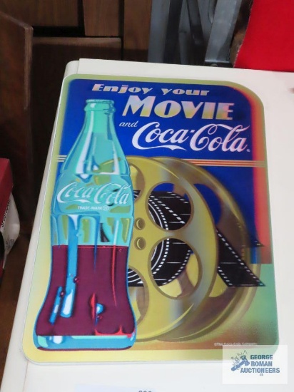 Coca-Cola advertising wall hanging