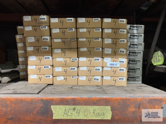 Lot of Parker AG number 4 fluid connectors. Approximately 231.