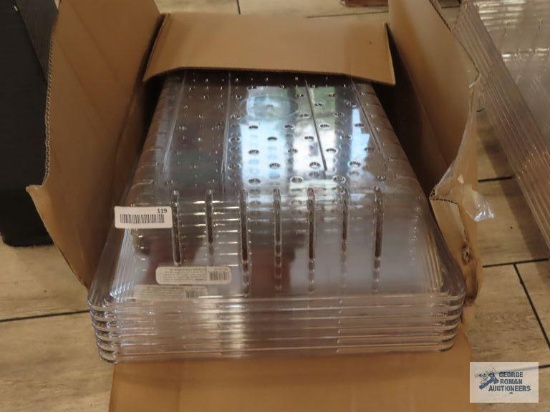Six Cambro Camware colanders. Model number 1826CLRCW. 18" x 26" x 5".