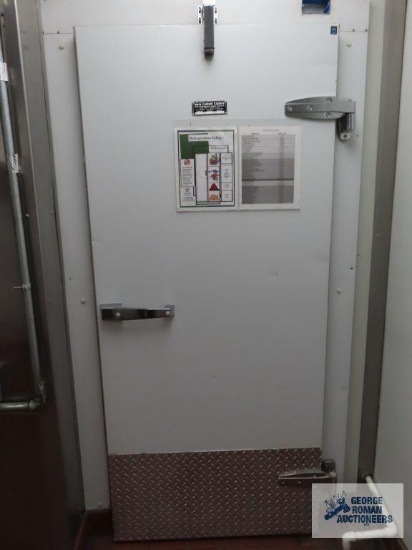 Myra 33-1/2' x 77-1/2' walk-in cooler. Model number is the same as size. Buyer will have to remove