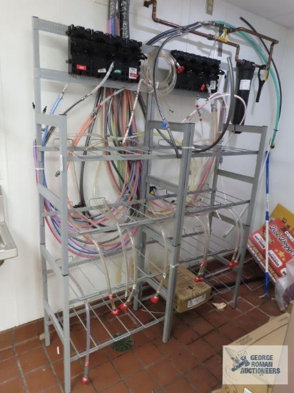 Soft drink syrup rack