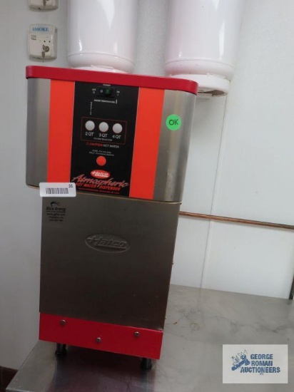 Hatco atmospheric hot water dispenser. Model number AWD-12. Bring tools for water line removal