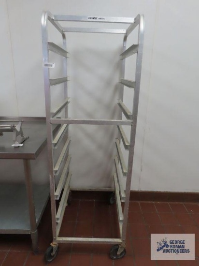 Channel roll about pan rack. model PBA707. 20-1/2" x 26" x 63-1/2"