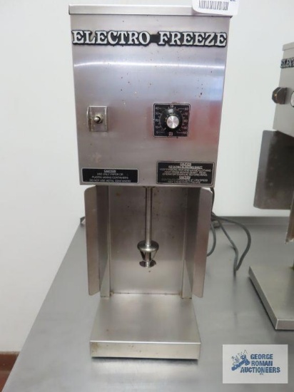 Electro freeze milkshake/blizzard maker. Model HDM-75A. We plugged this unit in and it was working.