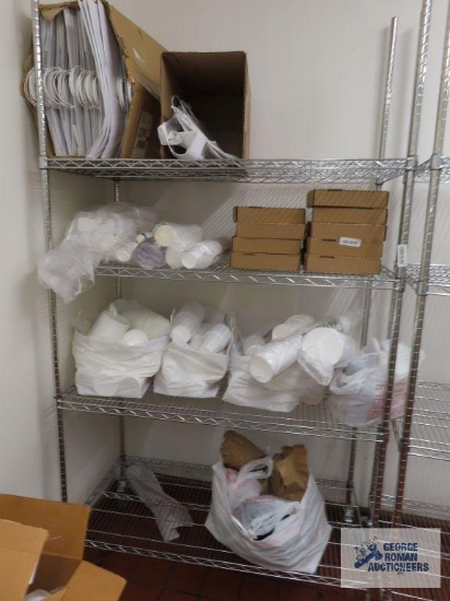 Insulated cups, pizza boxes, cup holders, and take out bags