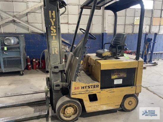 Hyster Electric Forklift, Model C108v02069f, With Charger, Being Used Daily