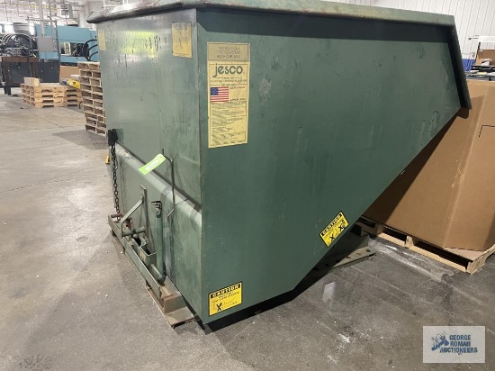 Jesco Forklift Dumper Hopper, 3 Cu. Yd., 6000#