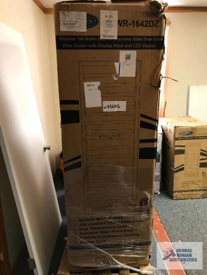 Whynter 164 Bottle Stainless Steel Wine Cooler With Display Rack And Led Display In Box. Dents On