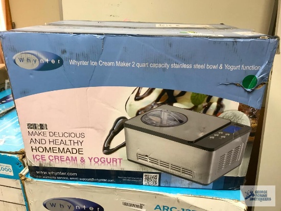 Whynter Ice Cream & Yogurt Maker 2qt. Model: Icm-220ssy.