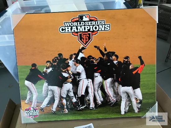 (4) Prints Of 2012 World Series Champs San Franciso Giants.