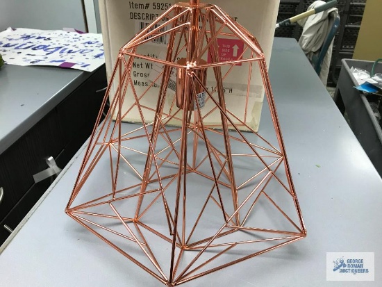 Metal Pendant Light. 16"