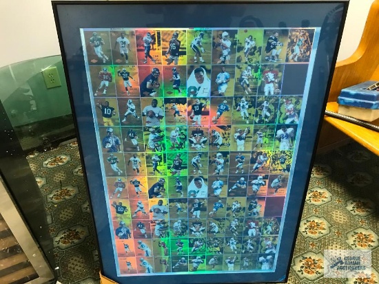 Football Card Display In Frame.