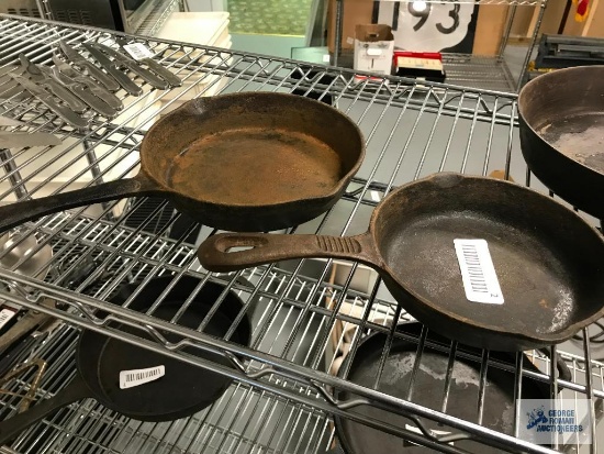 (2) Small Cast Iron Skillets