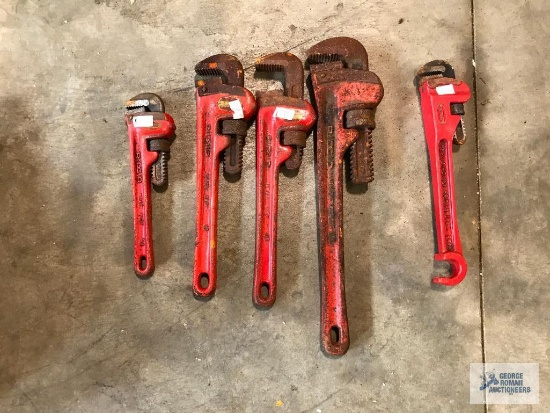 (5) Pipe Wrenches