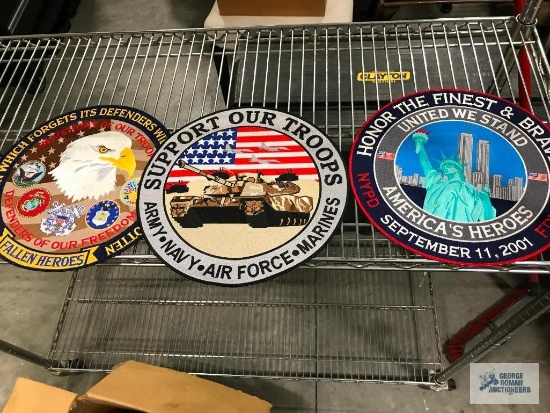 (3) U.S. Commerative Embroidered Patches
