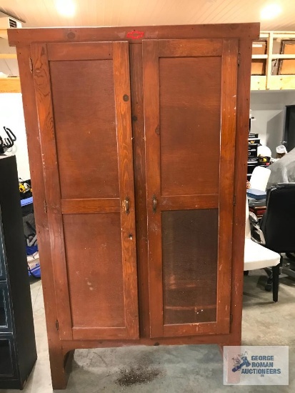 Wood Storage Cabinet