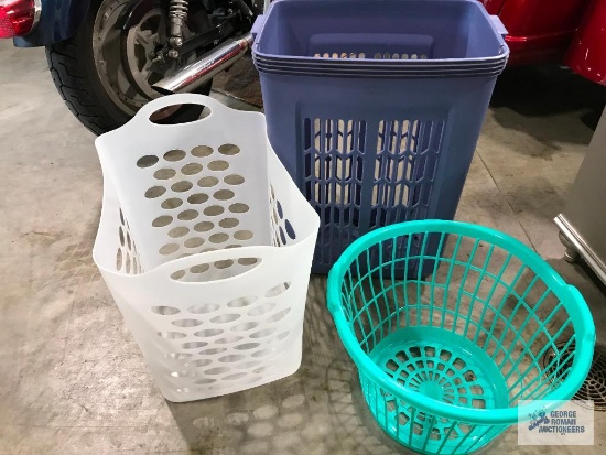 (3) Laundry Baskets