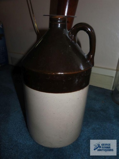 Brown and tan jug