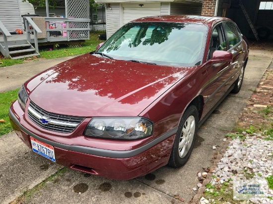 2002 Chevy Impala, VIN #: 2G1WF55E129327678, Mileage: 95,060
