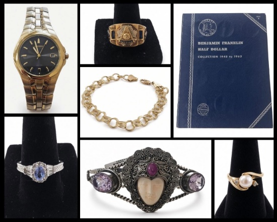 COINS, JEWELRY, COLLECTIBLES