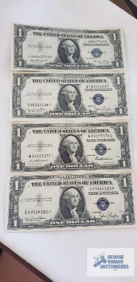 (2) 1935-D, 1935-E, and 1935-F Silver Certificate dollars