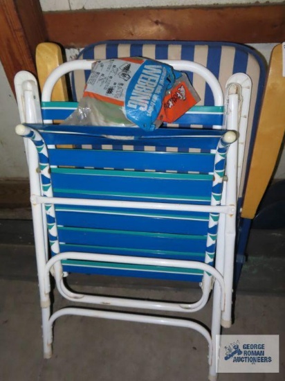 Outdoor folding chairs and folding chair webbing.