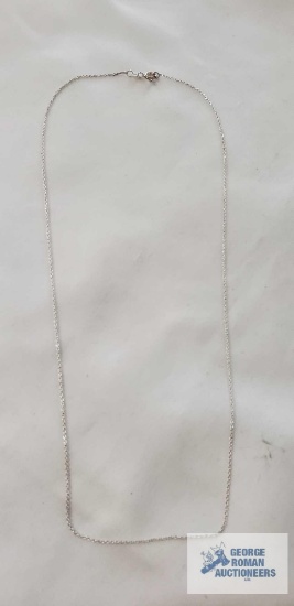 Sterling silver 18" fine chain, 1.2 G