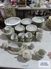 Service for 12 Image Gallery Collection Tapestry pattern, including creamer and sugar, salt and