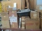 VARIOUS COMPONENTS (LAZY SUSANS, TRASH CAN INSERTS, KEY BOARD TRAYS, SINK,
