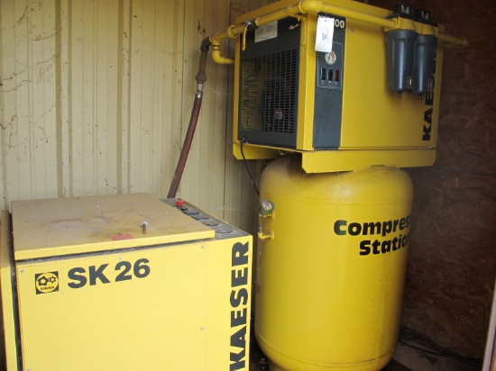 KAESER SK 26 SCREW COMPRESSOR AIR STATION WITH DRYER