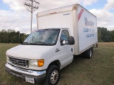 2006 FORD E-350 PANEL TRUCK W/AC, AUTO TRANS,  PULL OUT RAMP  62,700 MILES