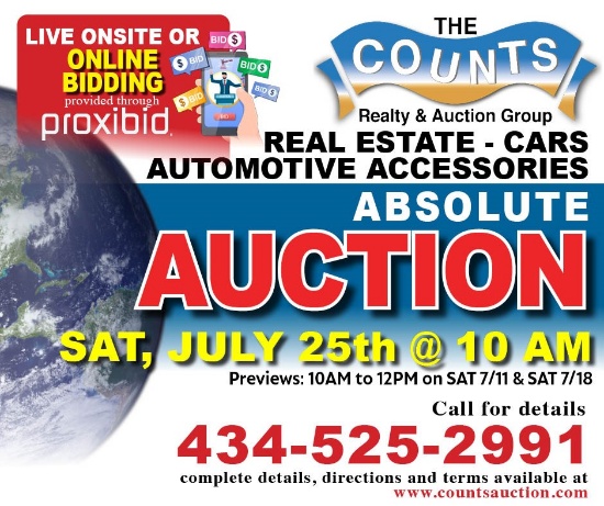 ABSOLUTE AUCTION: Real Estate, Autos & More