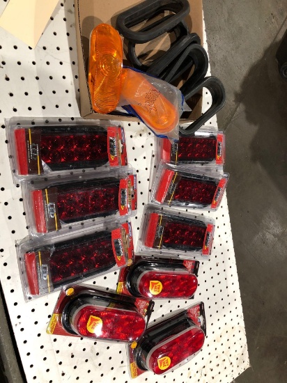 LED lights and rubber grommets