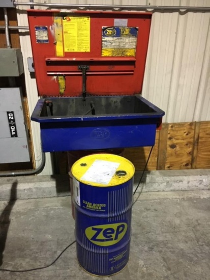 Safety Clean parts washer w/ extra ZEP solvent