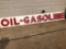 OIL-GASOLINE letter sign 7'L x 1'H