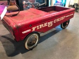Vintage Pedal Car Fire Truck
