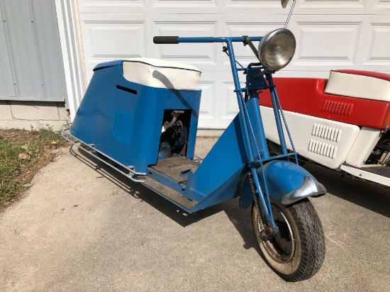 Cushman scooter blue