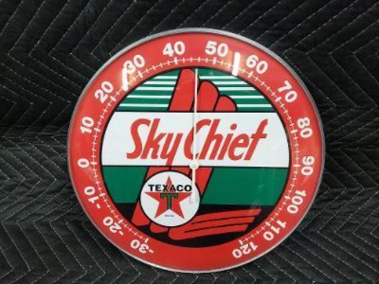 Texaco Sky Chief Thermometer 12in.