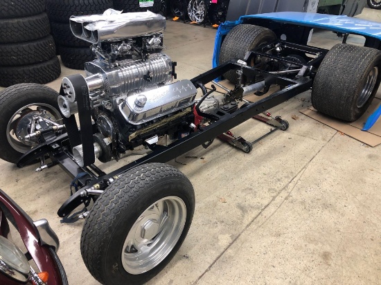 502 New Crate on Hot Rod Rolling Chassis