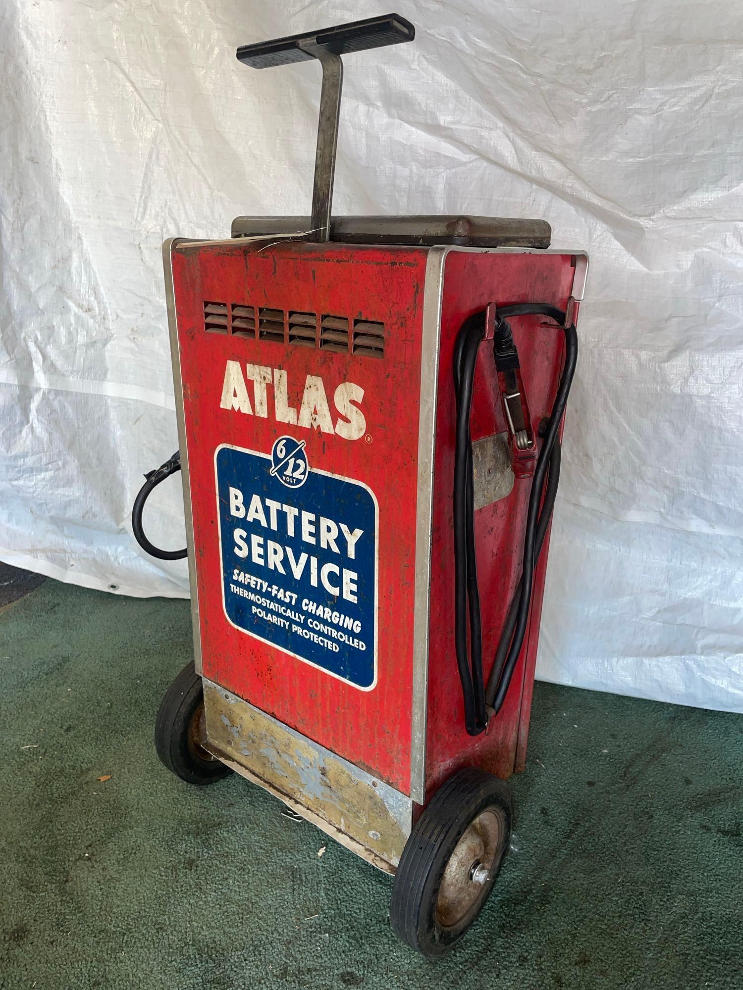 Vintage Atlas Battery Charger (Working) | Proxibid