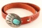 Sterling & Turquoise Bear Claw Design Buckle