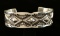 Big Boy Hammered Silver Mens Cuff