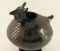 Santa Clara Blackware Owl Pot