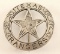 Old West Texas Rangers Cowboy Era Law Badge