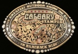 Bob Berg's Silverdales Sterling & Gold Buckle