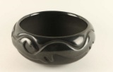 Vintage San Ildefonso Avanyu Blackware Bowl