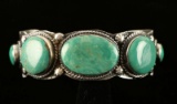 Old Pawn Cuff Turquoise Handmade Bracelet