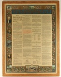 Large Lithographic Print of the U.S. Constitution